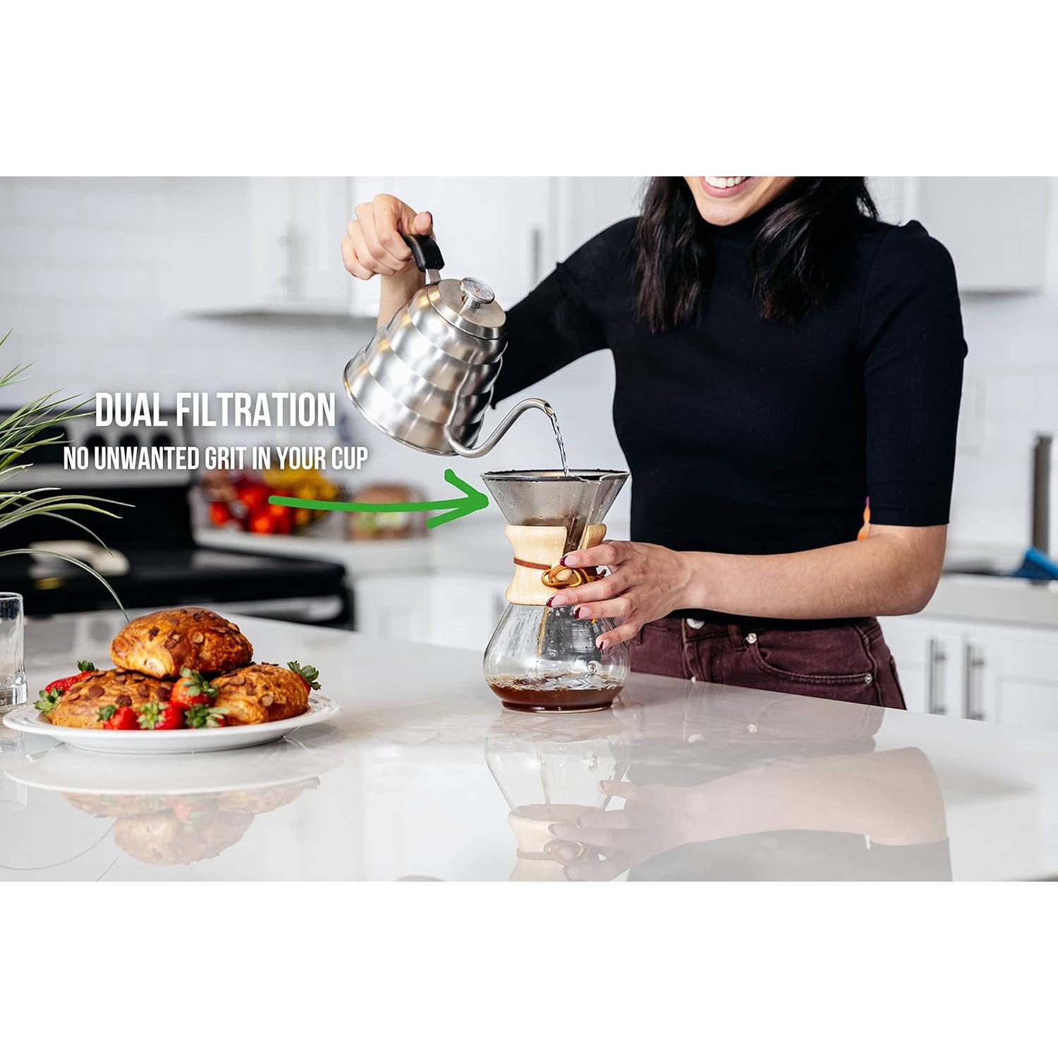 Filtro de Café Reutilizable Barista Warrior Acero Inoxidable 12.7cm