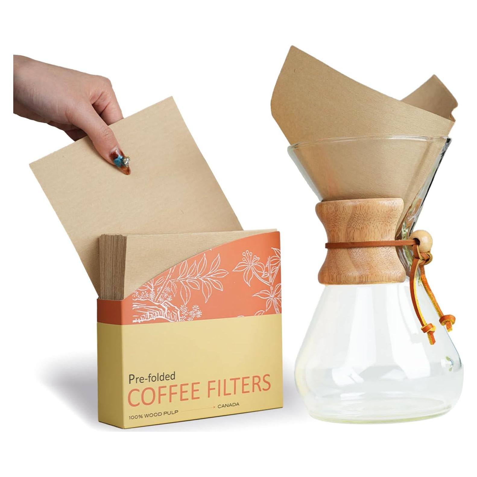 Filtros de café preplegados Bake Choice 50 unidades 6"