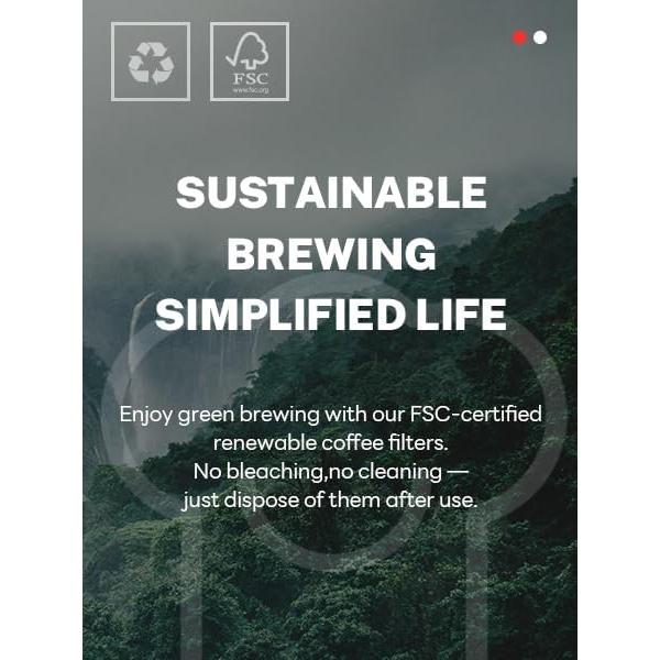 Filtros de café preplegados Bake Choice 50 unidades 6"