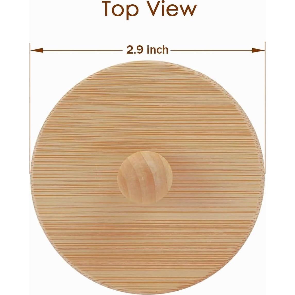 Tapa de Bambú PrimZooty para Cafeteras Chemex 3-10 Tazas