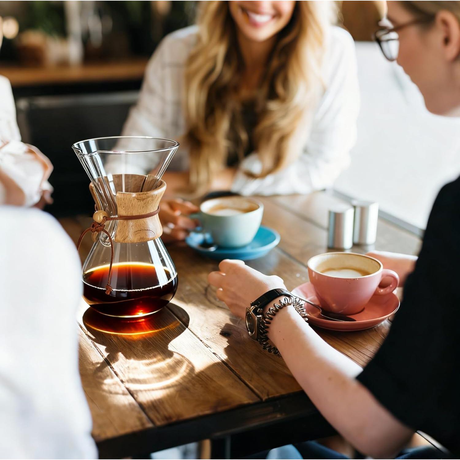 Cafetera de Goteo AGOGO de Vidrio 8 Tazas con Filtro Acero