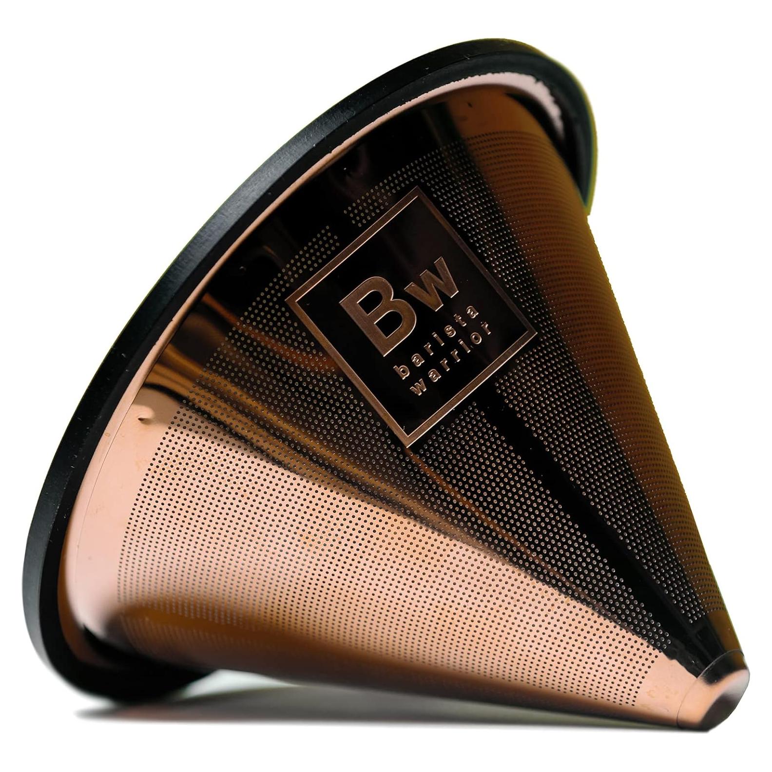 Filtro de café reutilizable Barista Warrior en cono cobre 1 unidad