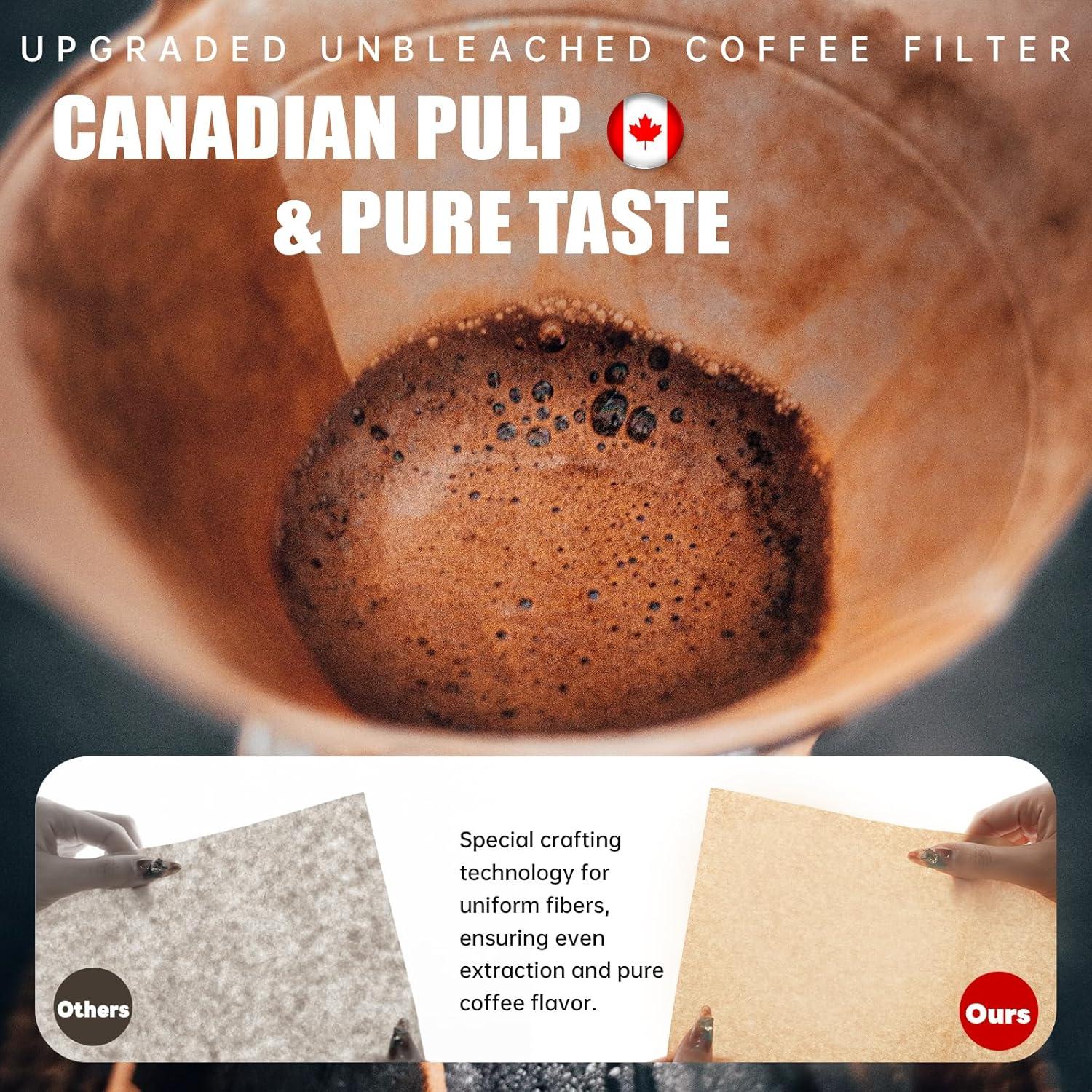 Filtros de café en cono Brew Choice 200 unidades papel natural