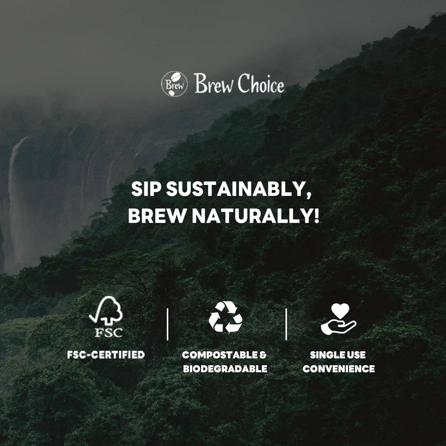 Filtros de café en cono Brew Choice 200 unidades papel natural