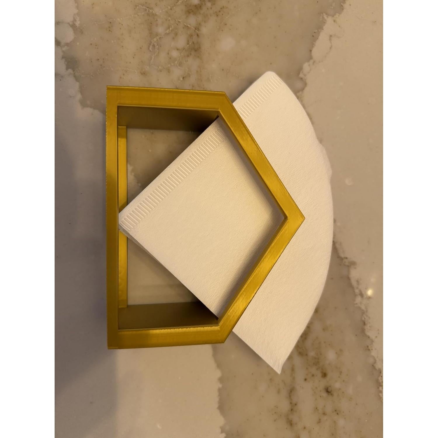 Soporte para Filtros de Café DAM Merch V60 Oro - 80 Filtros