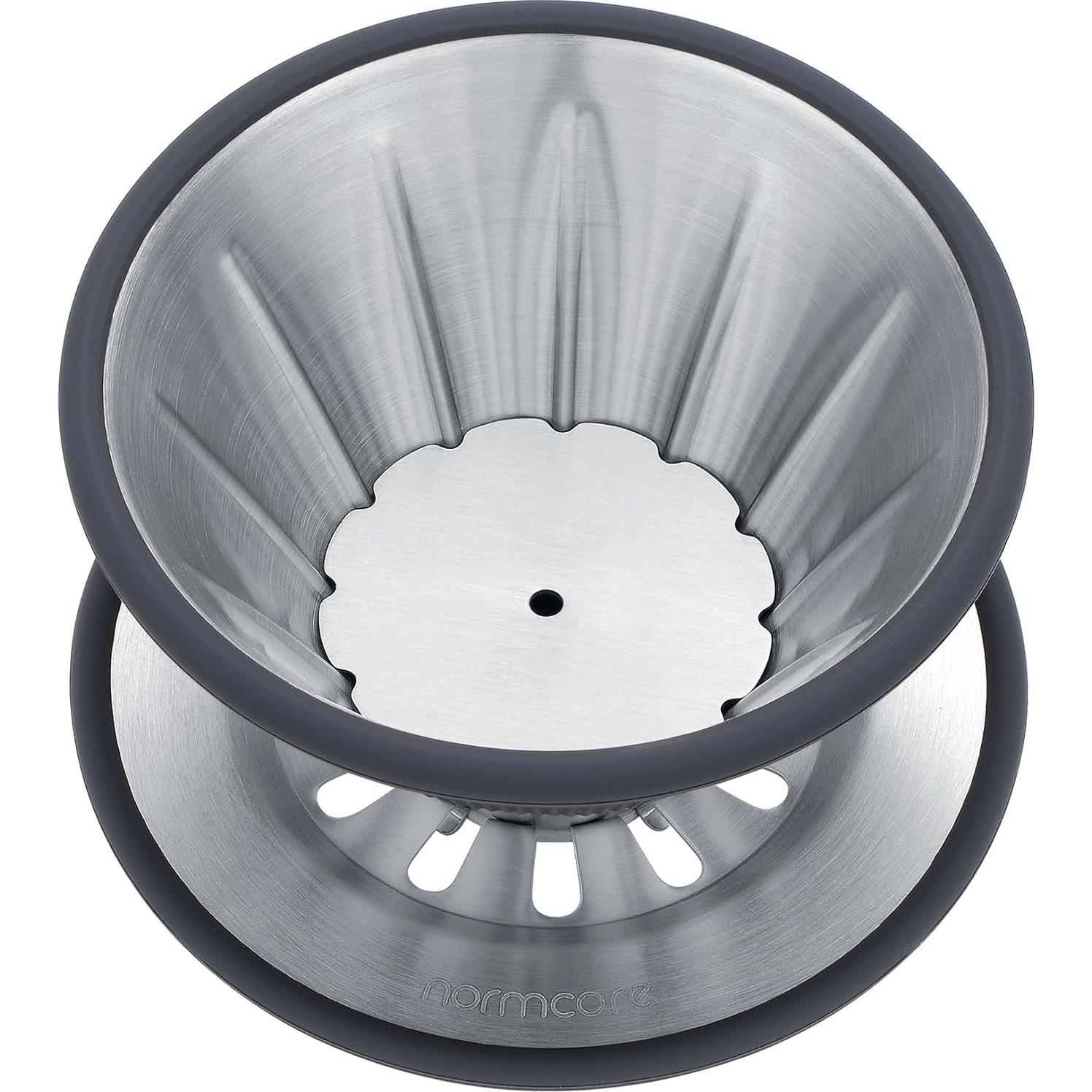 Goteador de Café Normcore 2-en-1 Acero Inoxidable Plata