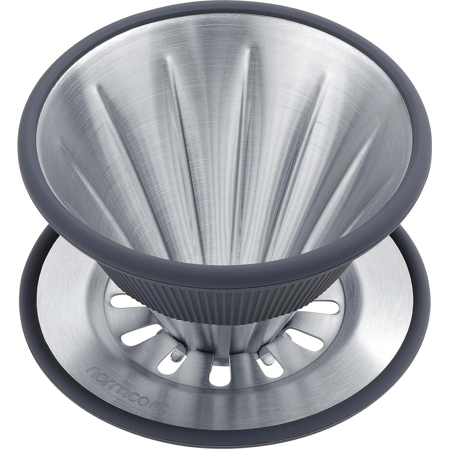 Goteador de Café Normcore 2-en-1 Acero Inoxidable Plata