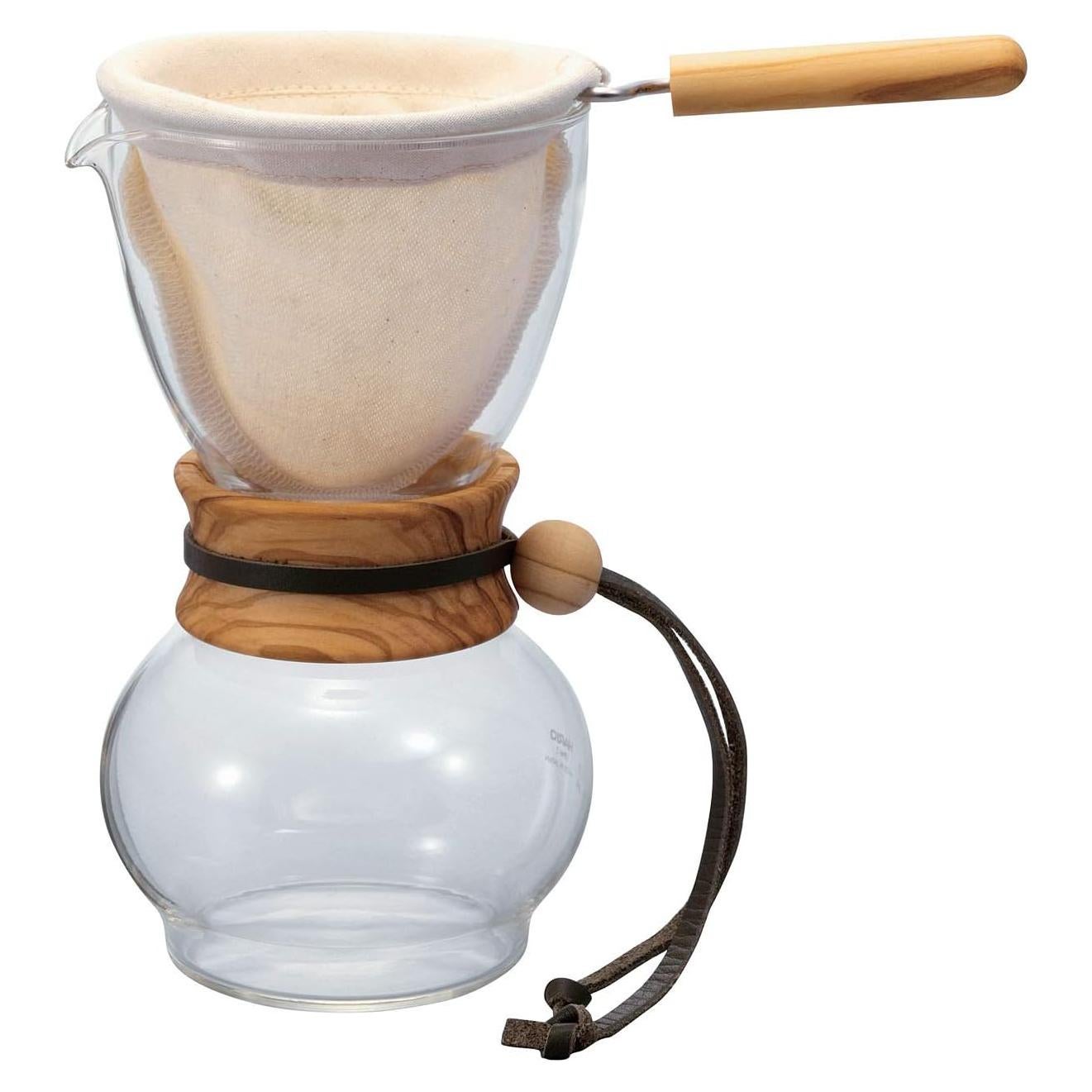 Cafetera de Goteo Hario Woodneck 480ml Madera de Olivo