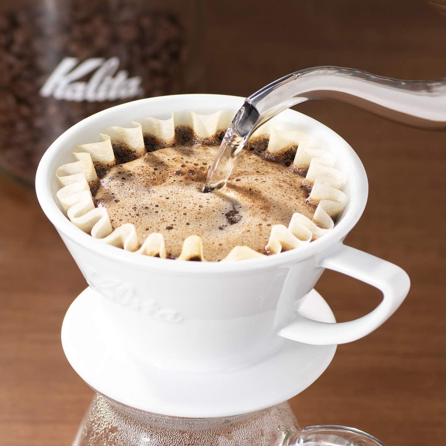 Cafetera de Goteo Kalita Wave 185 Manual Cerámica 2-4 Personas