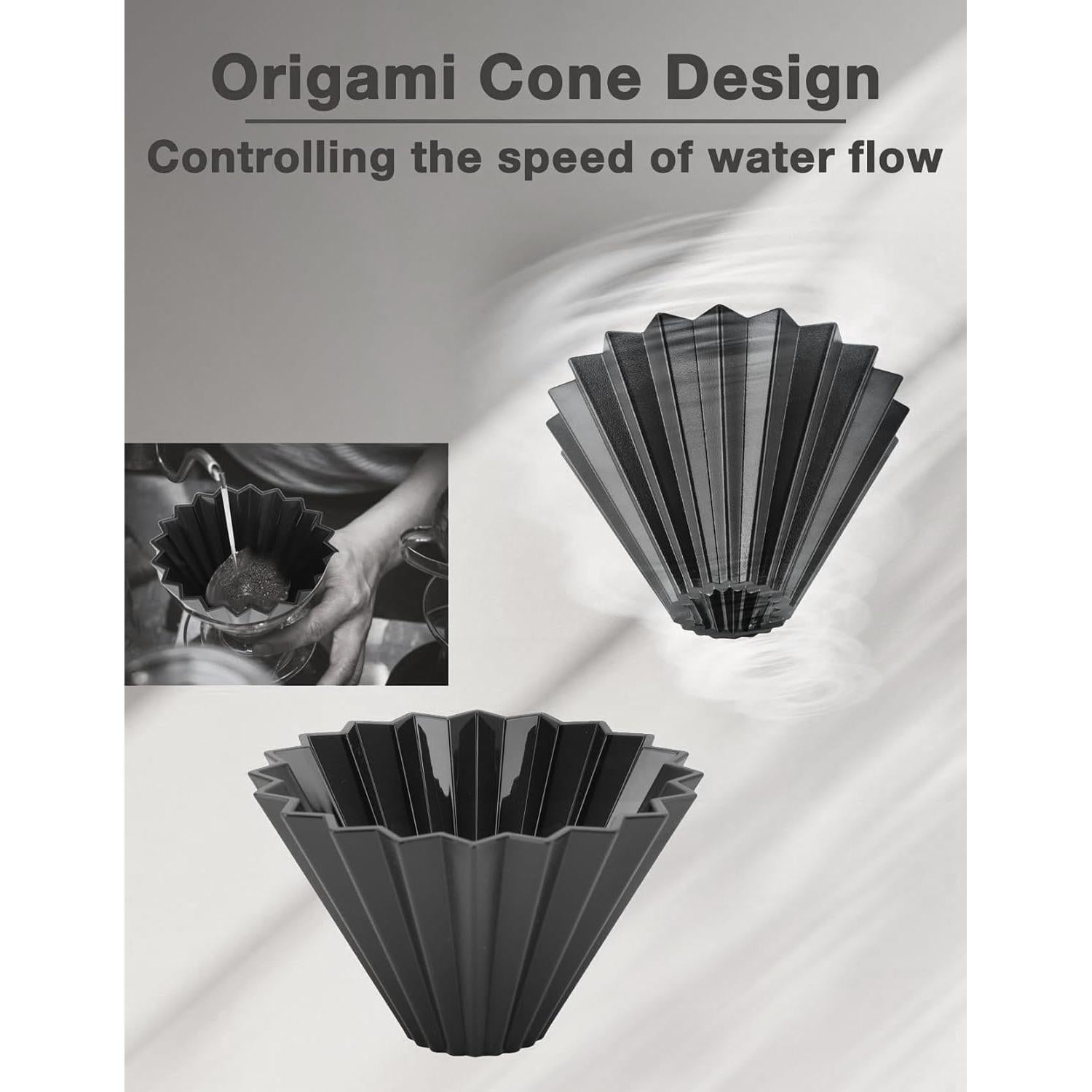 Goteador de Café ZLXHDL de Resina Cono Reutilizable 99.8g