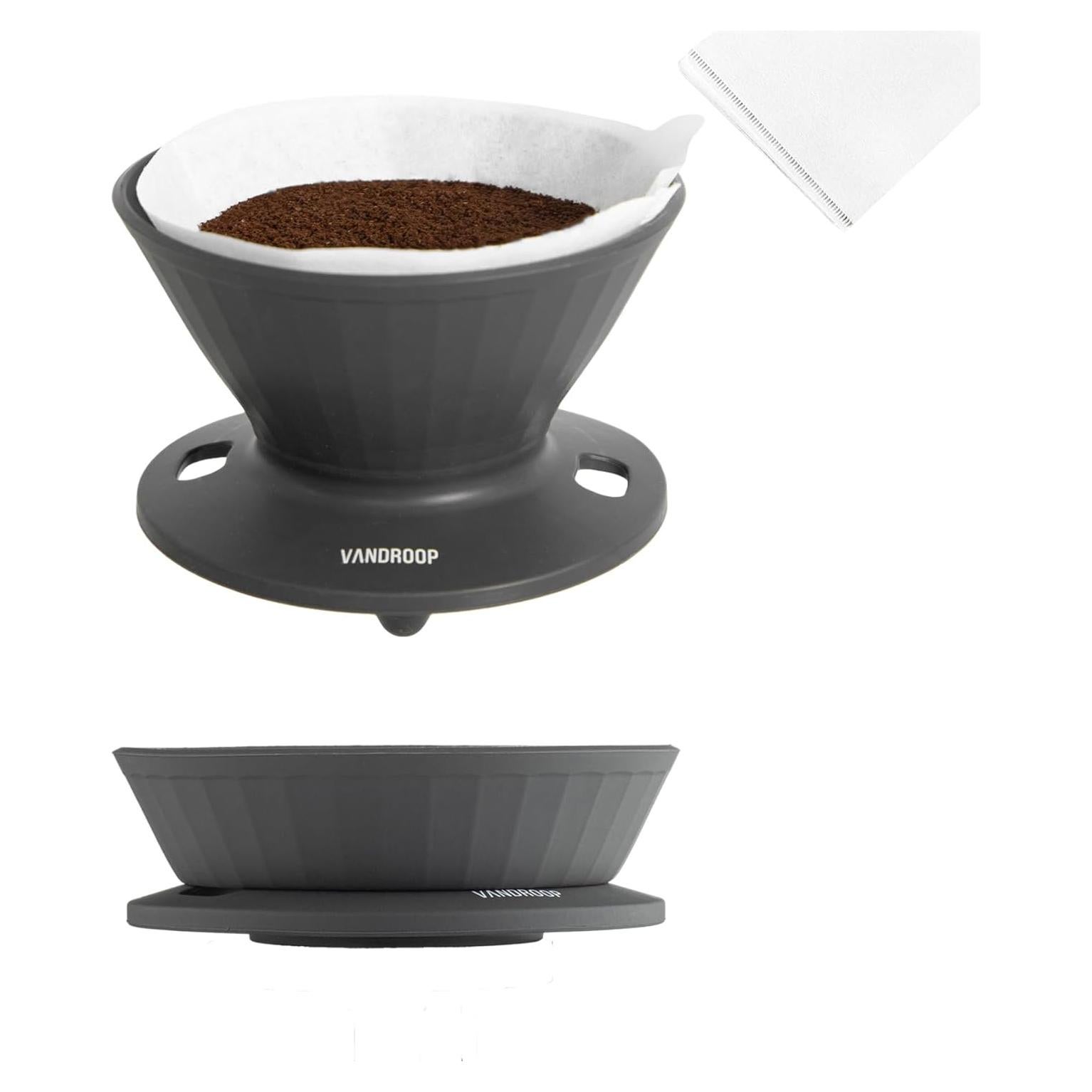 Goteador de Café Plegable Vandroop GJ06 Gris 2-3 Tazas