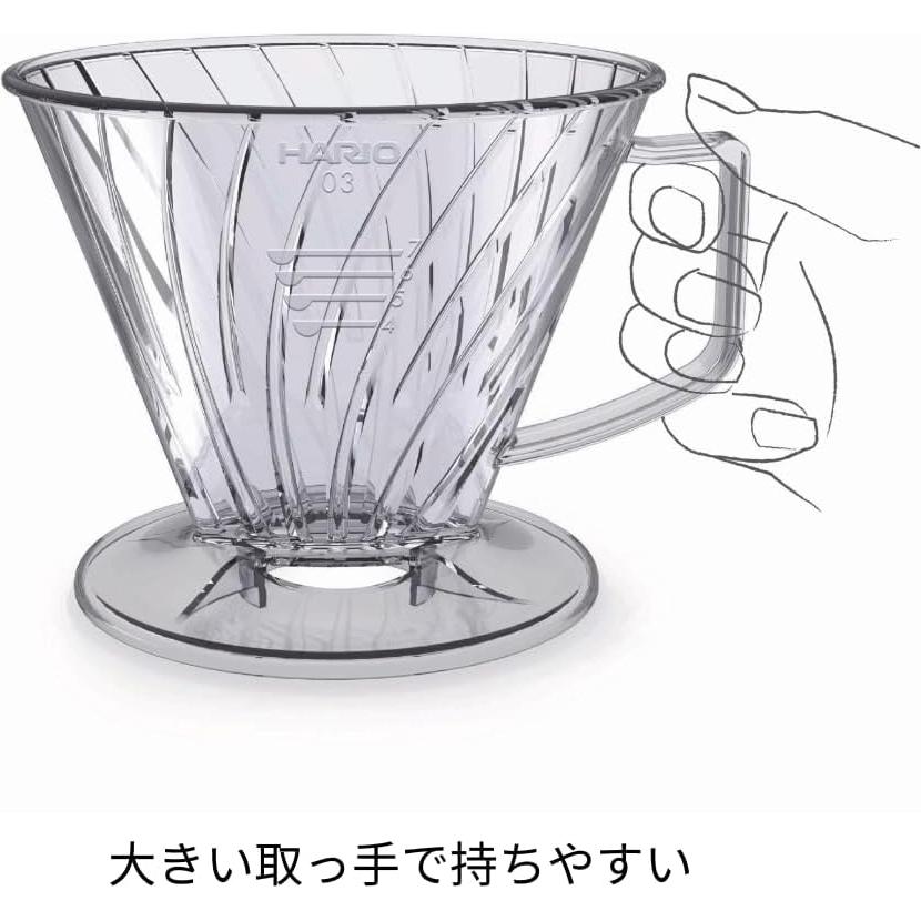 Gotero Hario Dripper Pegasus 03 Transparente Manual 127g