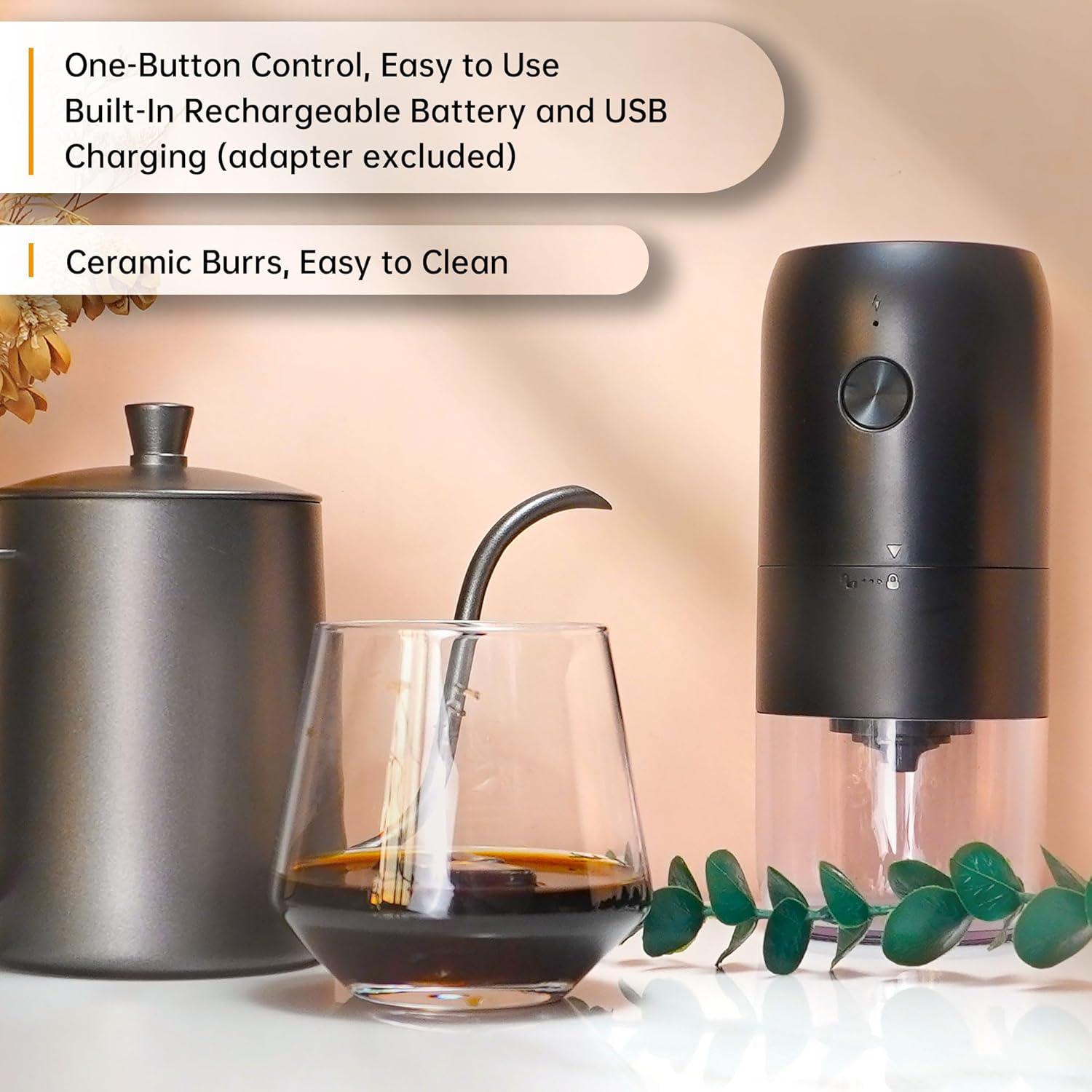 Kit de Café SuperCook Pour Over con Hervidor y Molinillo