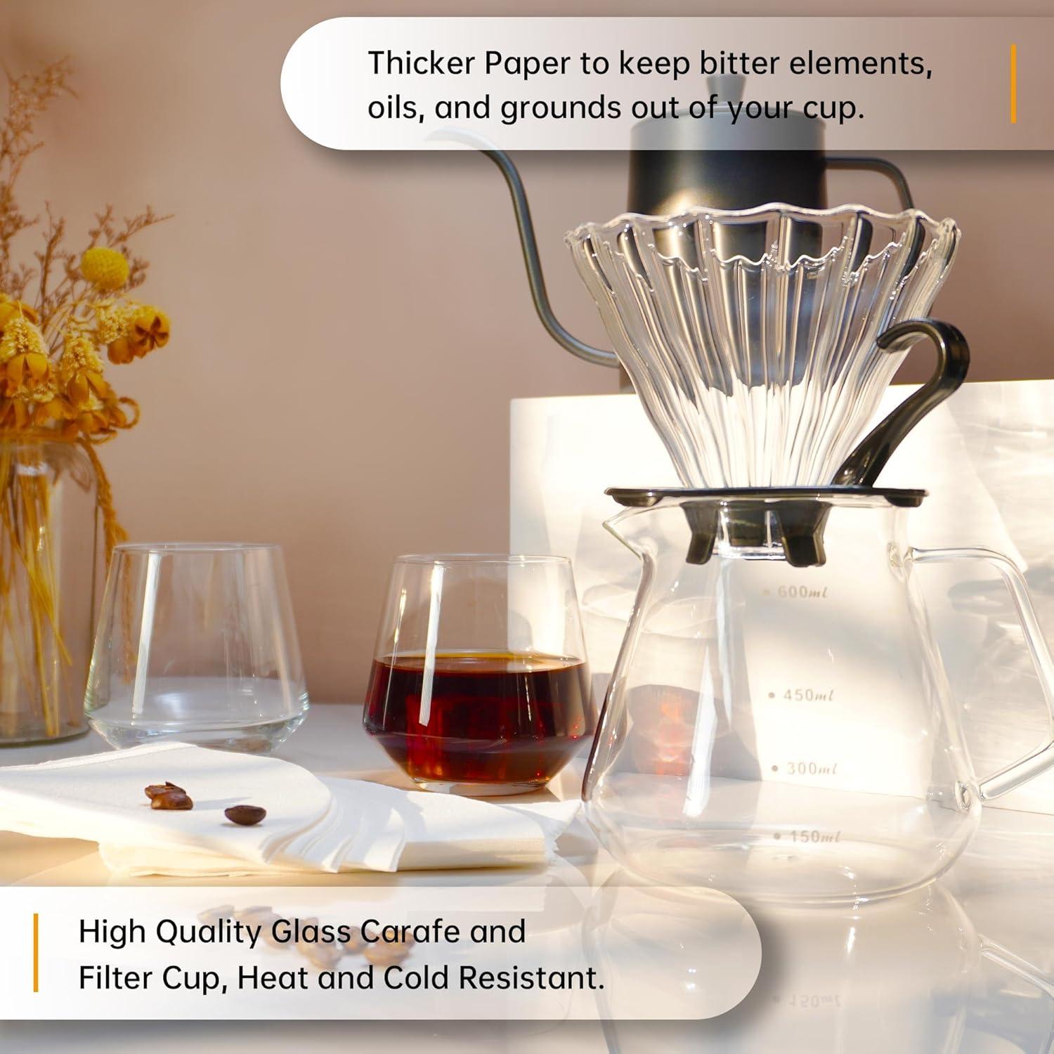 Kit de Café SuperCook Pour Over con Hervidor y Molinillo