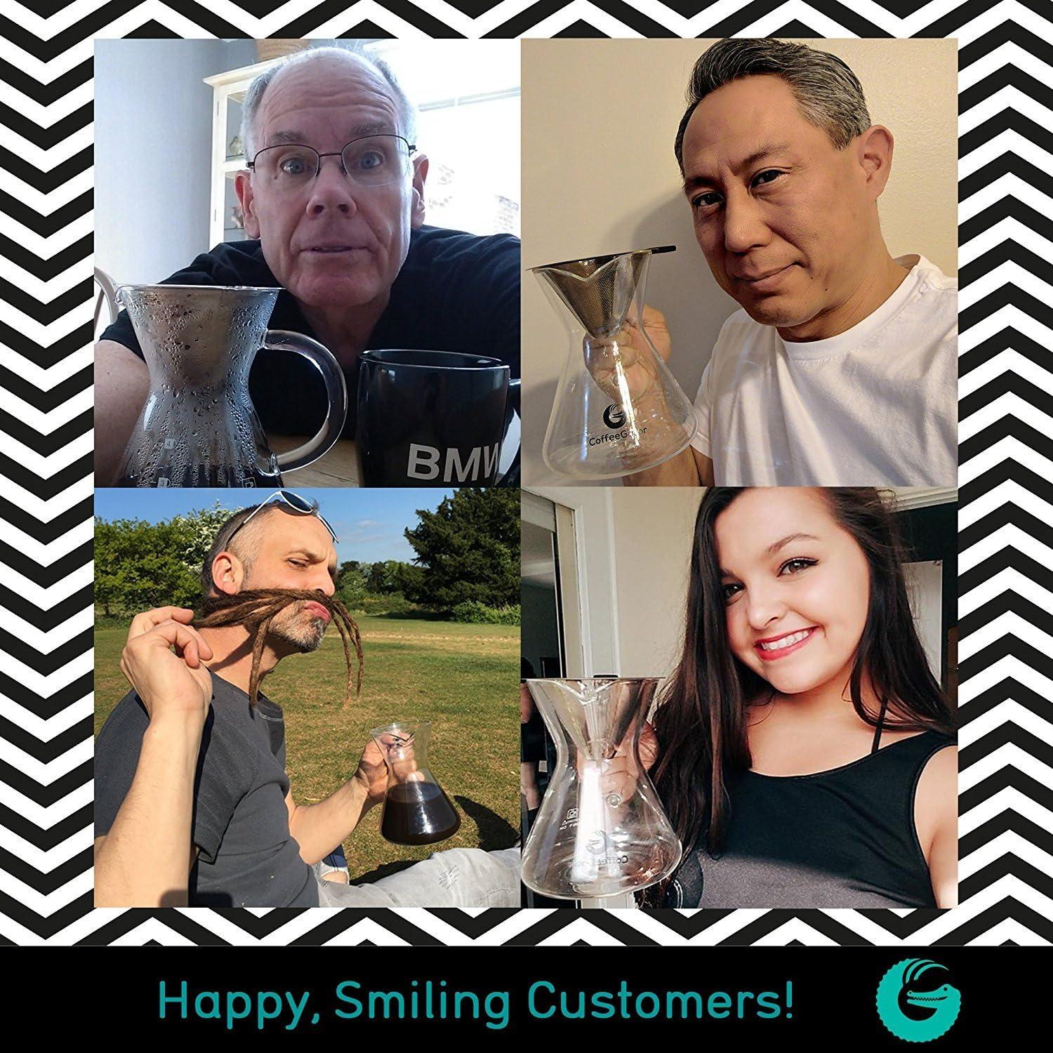 Cafetera de Goteo Coffee Gator 800ml con Filtro de Acero Inoxidable