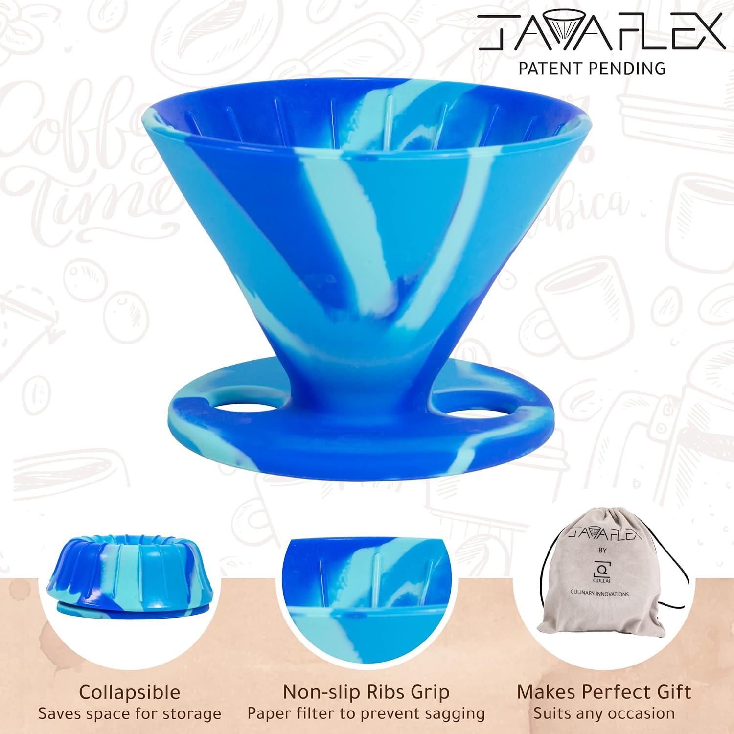 Cafetera Plegable de Silicona QULLAI JavaFlex Cono #2 V60