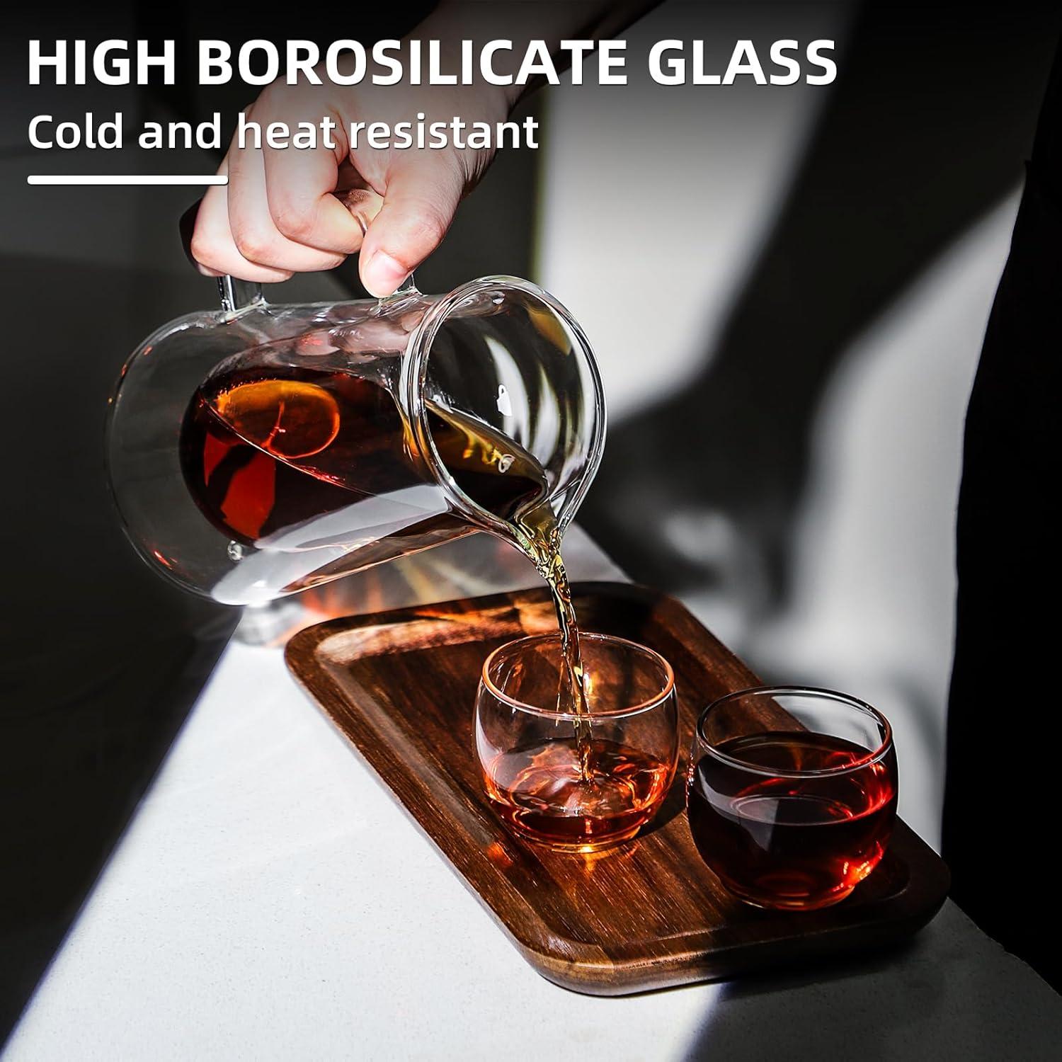 Jarra de Café de Vidrio Doble Pared Bincoo 400ml Apta Lavavajillas