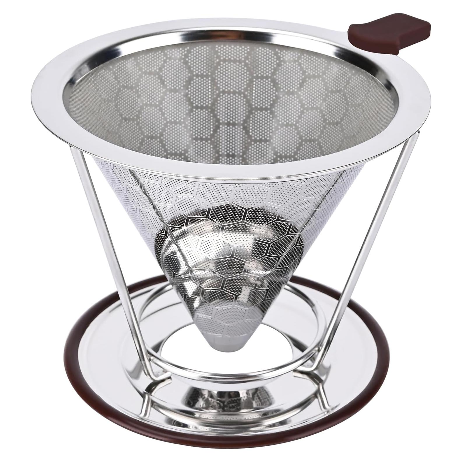 Goteador de café TECHSHARE con filtro de acero inoxidable