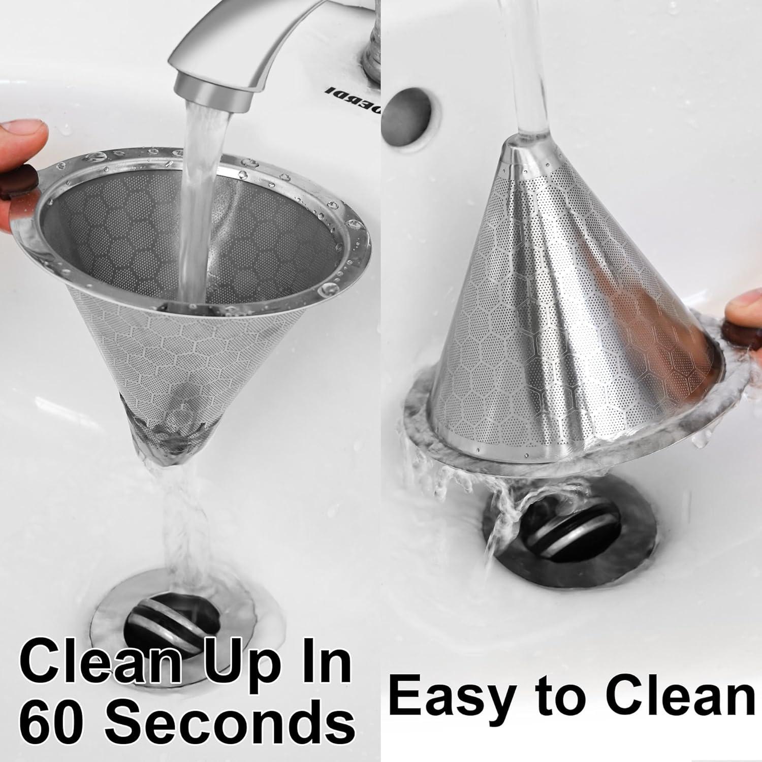 Goteador de café TECHSHARE con filtro de acero inoxidable