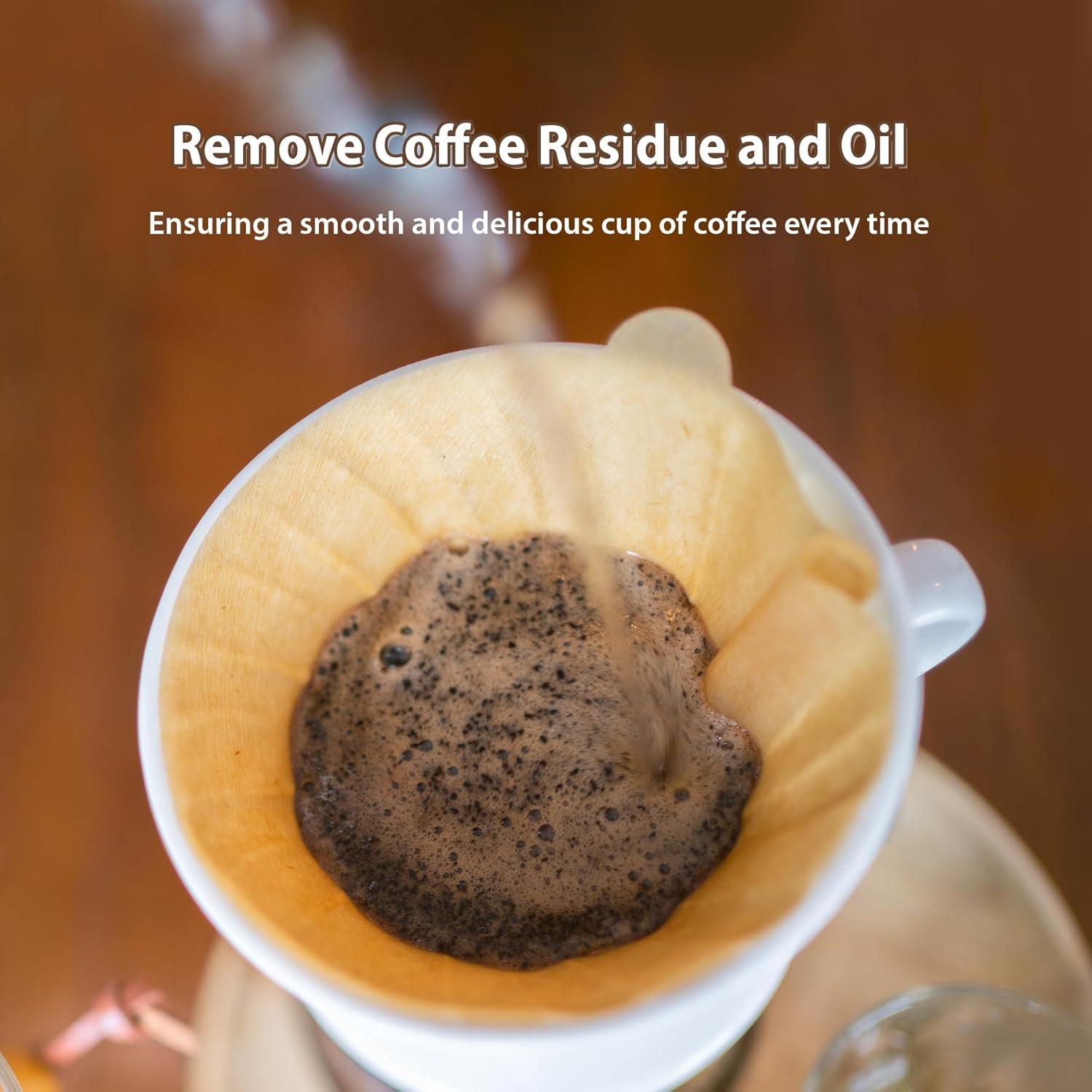 Filtros de café PakTalk V60 Tamaño 02 100 Unidades Cono 2-4 Tazas