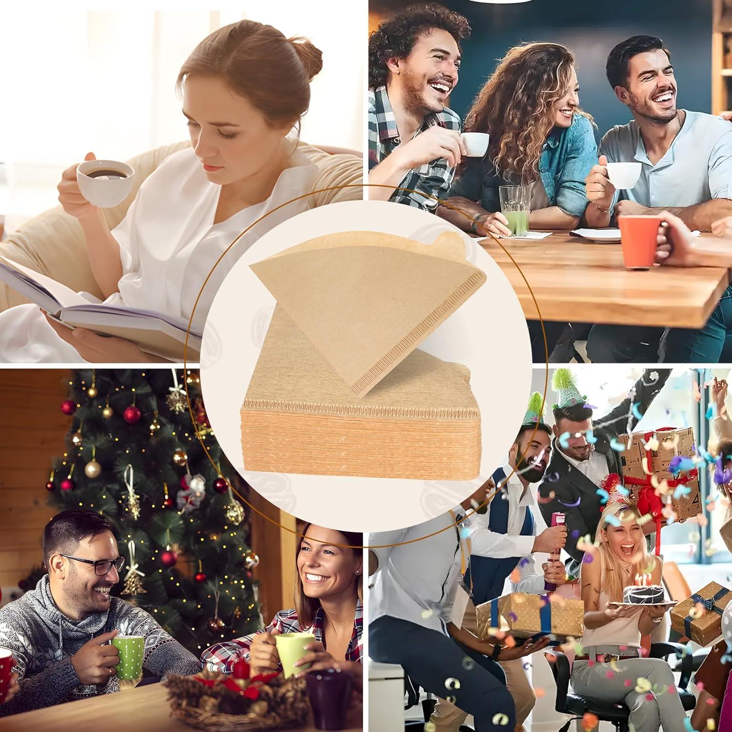 Filtros de Café DechoPak 200 Unidades Cono Natural 2-4 Tazas