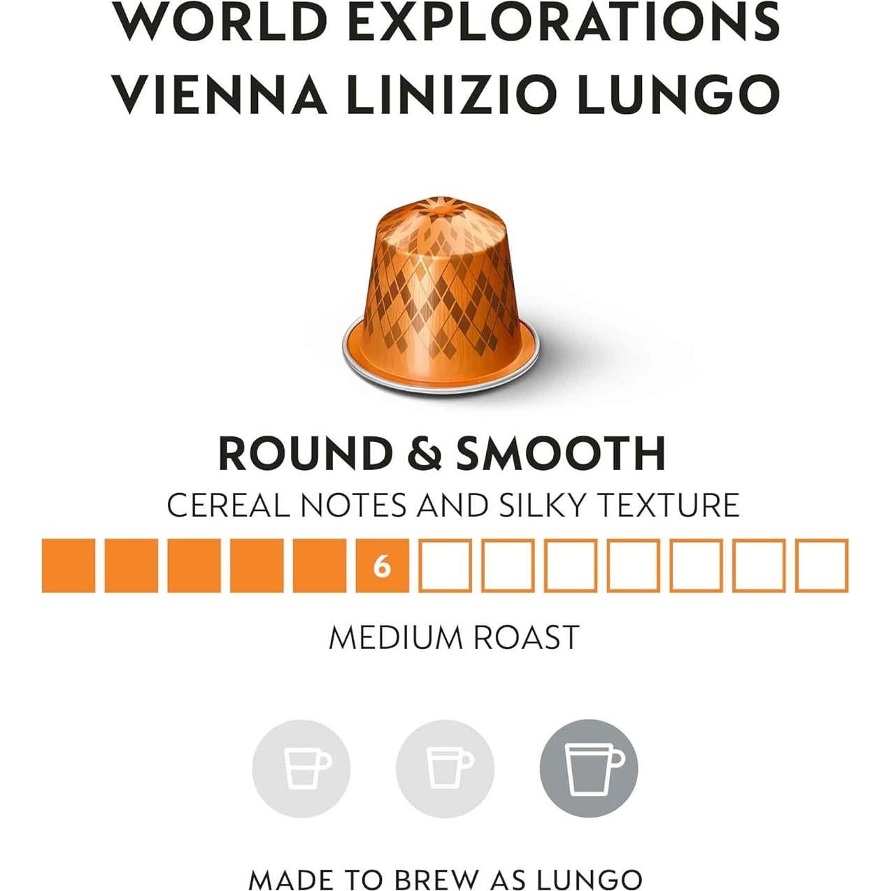 Cápsulas de Café Nespresso Original Vienna Lungo 50 Unidades