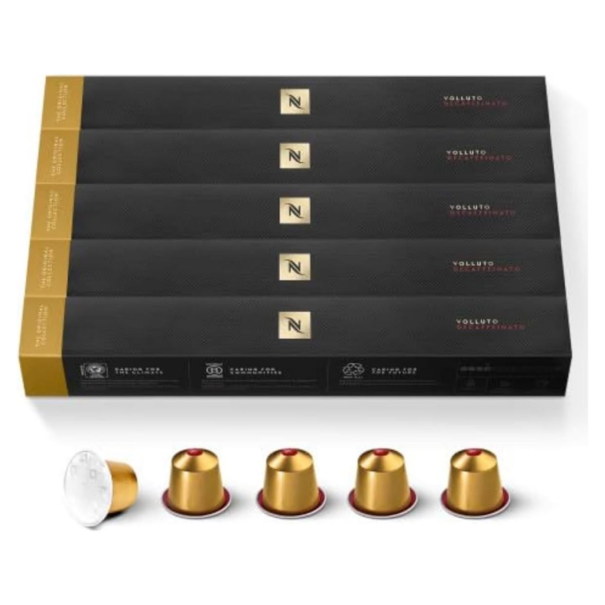 Cápsulas Nespresso Volluto Decaffeinato 50 Unidades Café Suave