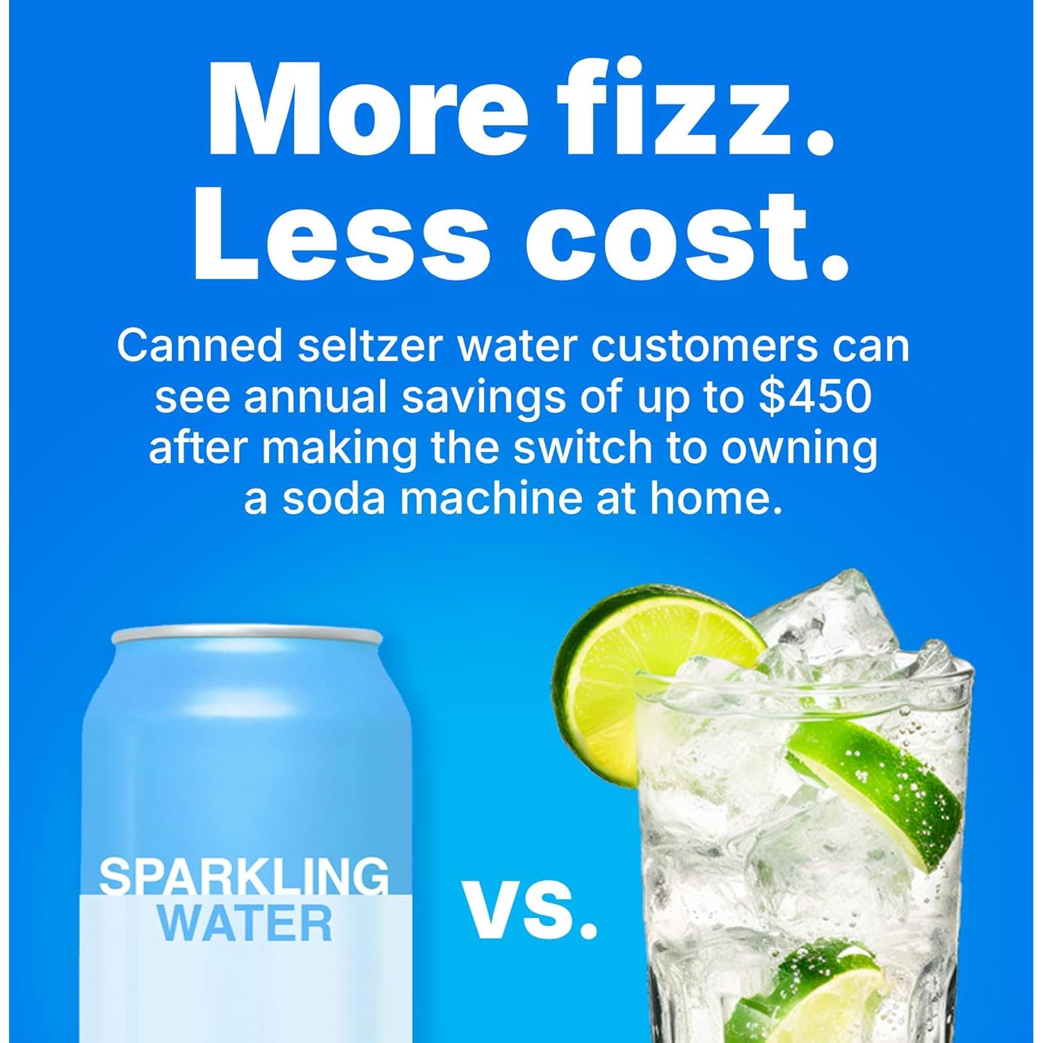 Cilindros de CO2 Soda Sense 60L - Paquete de 2 Rosa