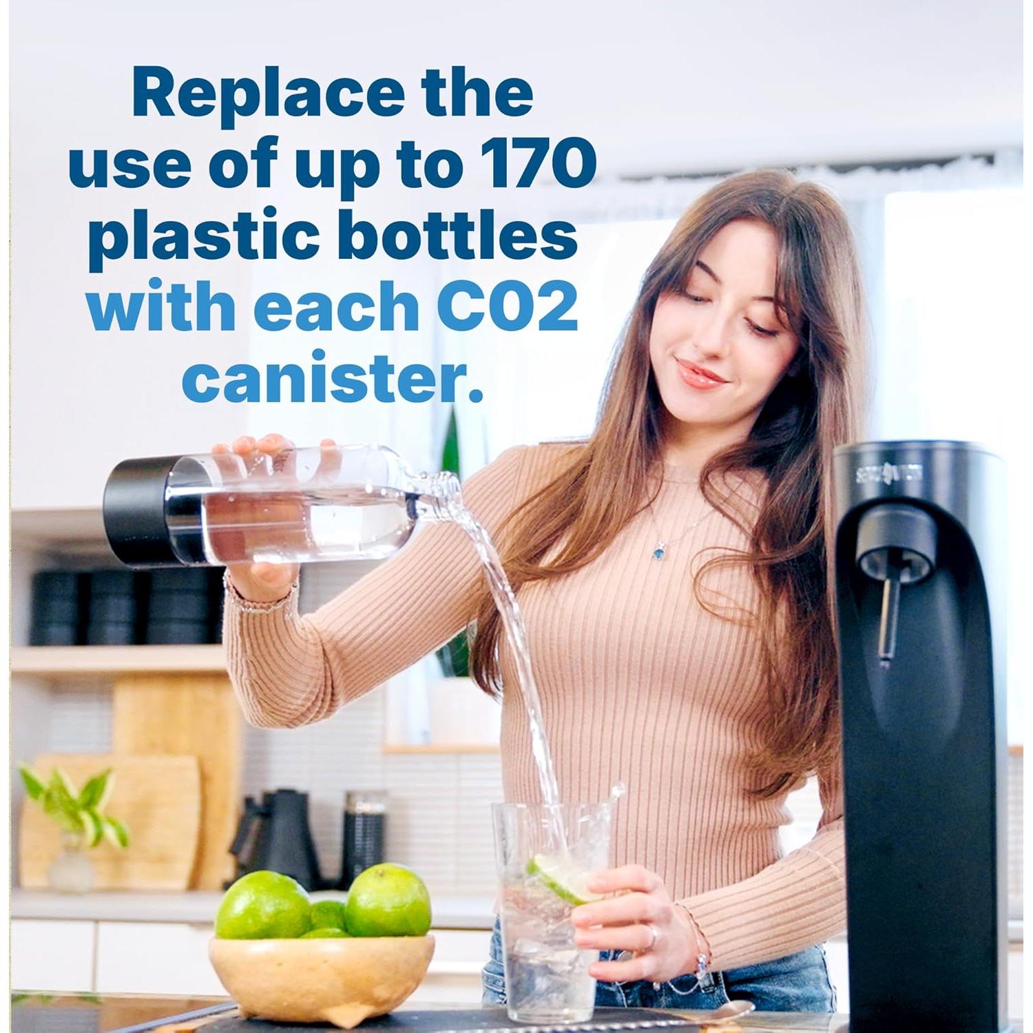 Cilindros de CO2 Soda Sense 60L - Paquete de 2 Rosa