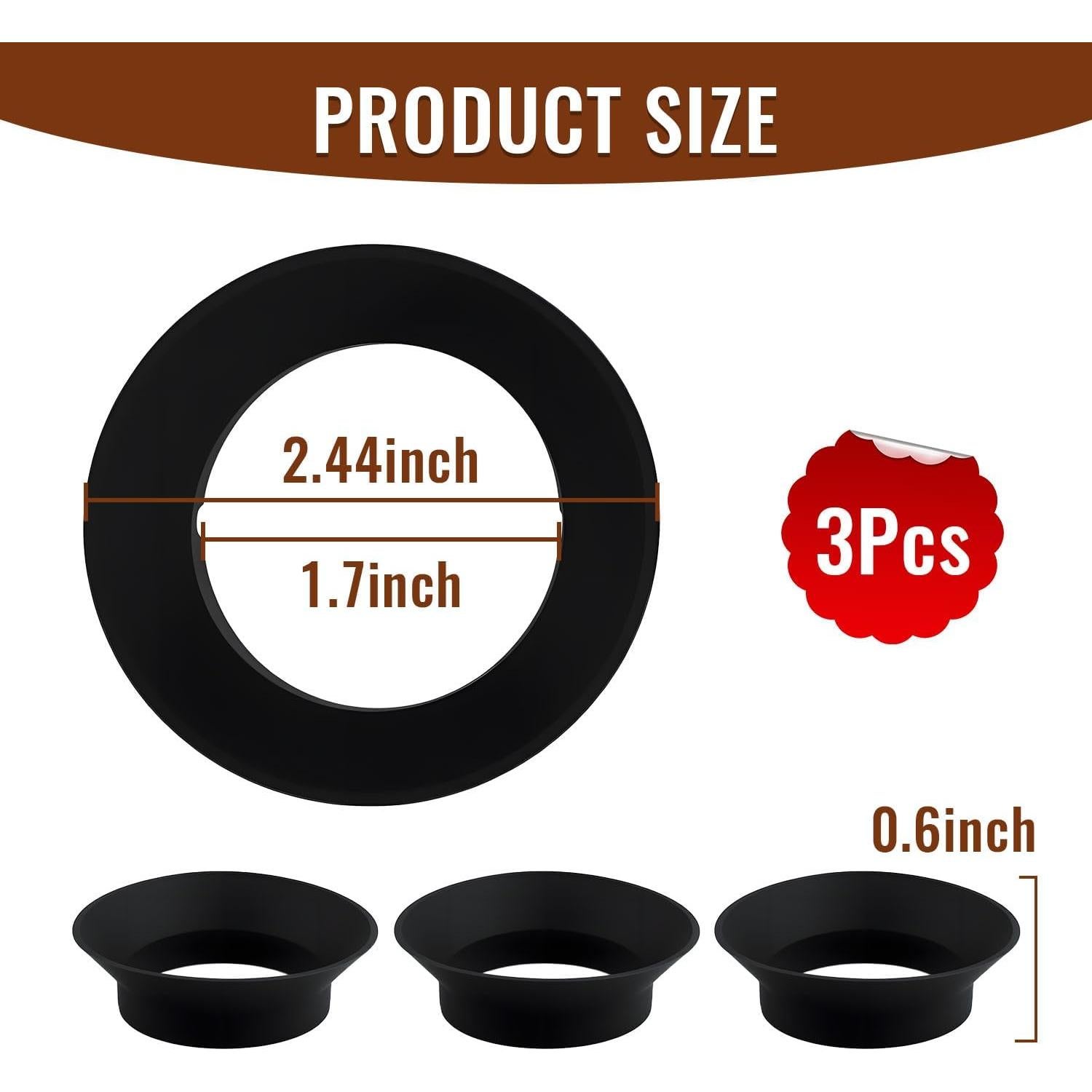 Junta de Silicona Reemplazo Baratza Encore 3 Pcs - Hikio