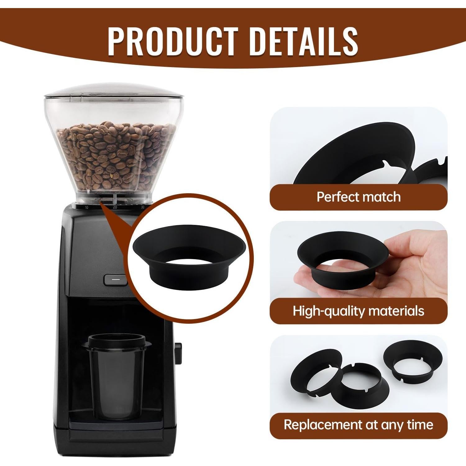 Junta de Silicona Reemplazo Baratza Encore 3 Pcs - Hikio