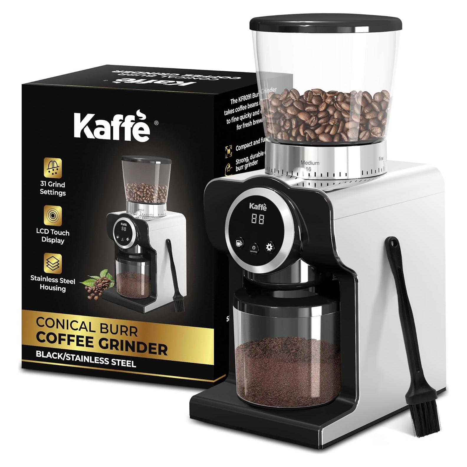 Molino de Café Eléctrico Kaffe KF8091 Acero Inoxidable 31 Niveles