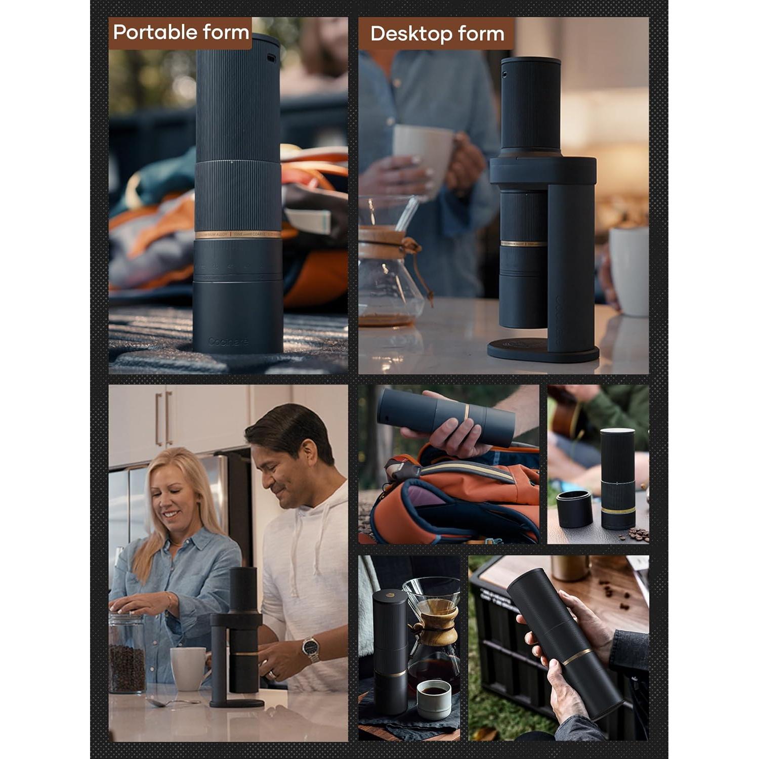 Molinillo de Café Eléctrico Inalámbrico Cocinare ESSENCE 2-en-1