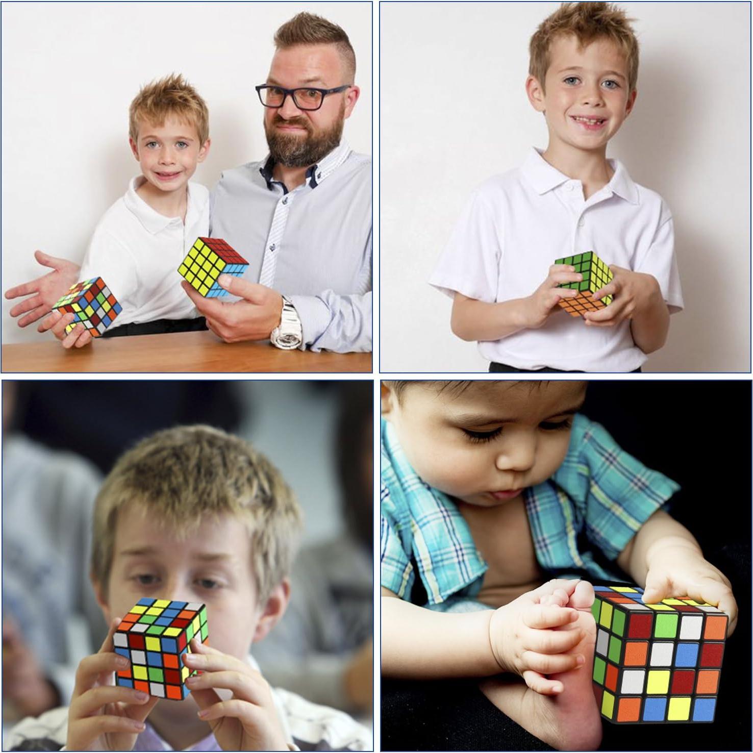 Cubo Mágico Vamslove 4x4x4 Juguete Inteligente para Niños