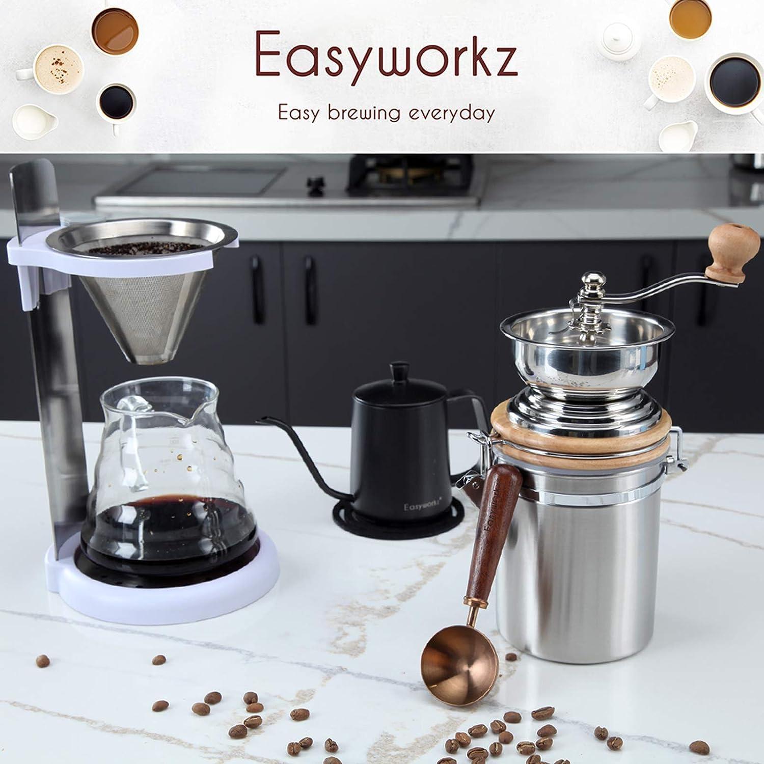 Molinillo de Café Manual Easyworkz - Acero Inoxidable 304, 240g