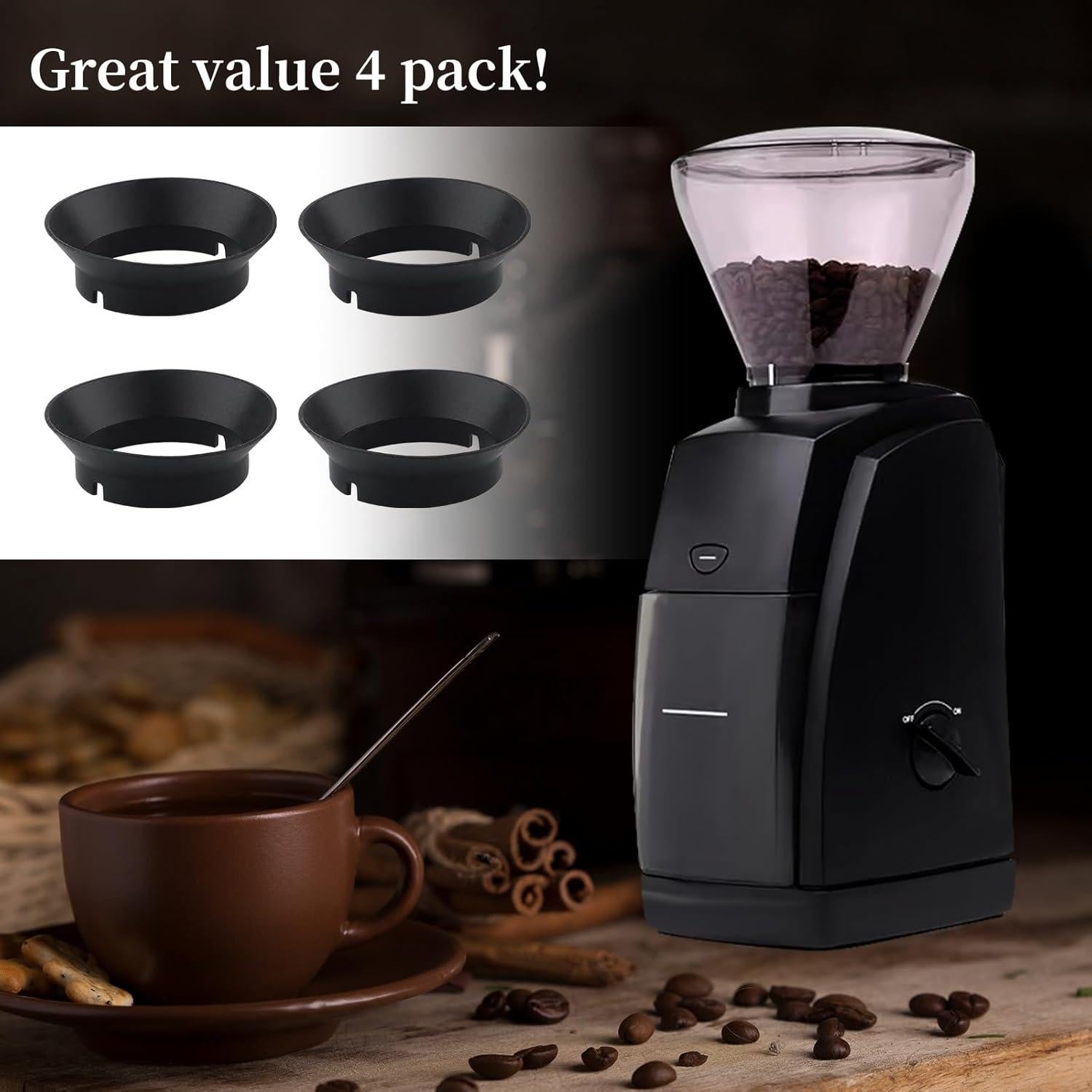 4 Juntas de Silicona para Molinillos Baratza Virtuoso y Encore