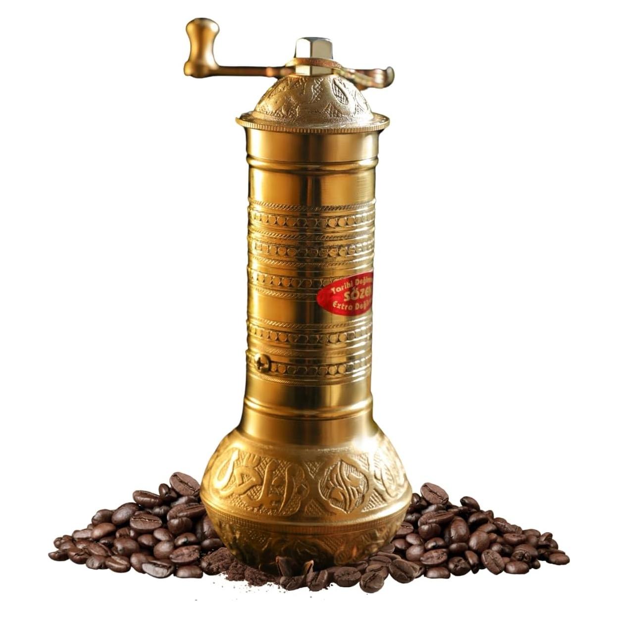 Molinillo de Café Manual Sozen de Latón 19.3 cm Ajustable