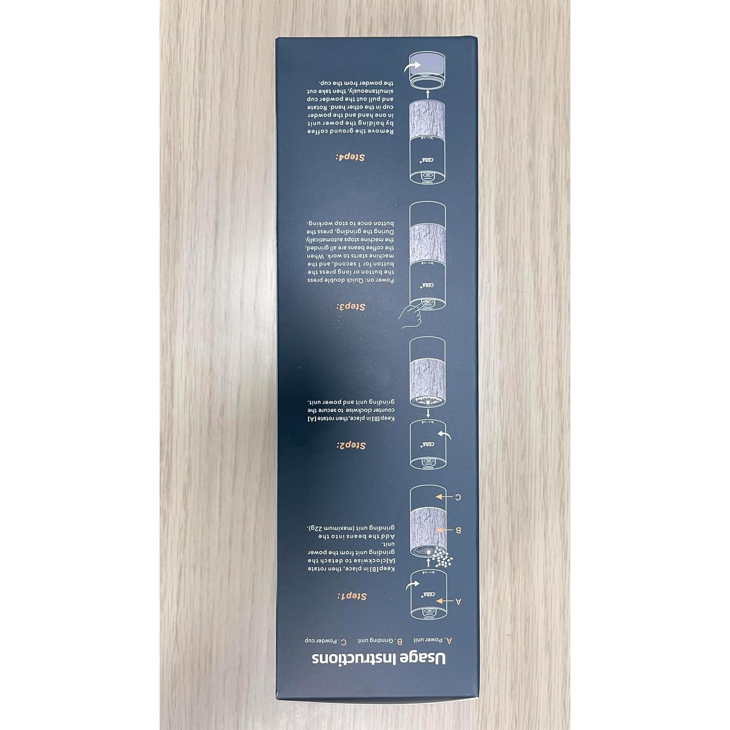 Molinillo de Café Eléctrico CERA+ Portátil para Espresso