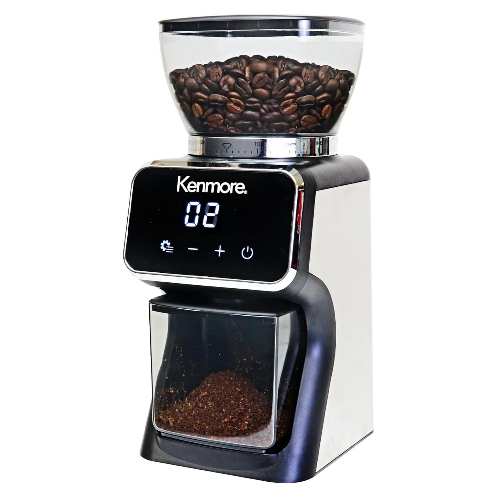Molinillo de Café Digital Kenmore 30 Ajustes 180g Acero Inox