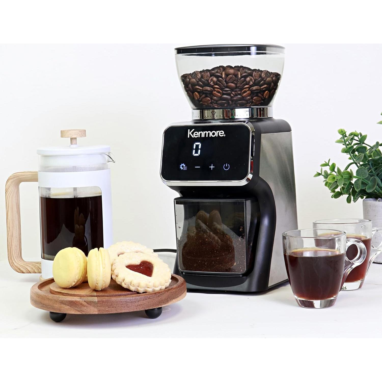 Molinillo de Café Digital Kenmore 30 Ajustes 180g Acero Inox