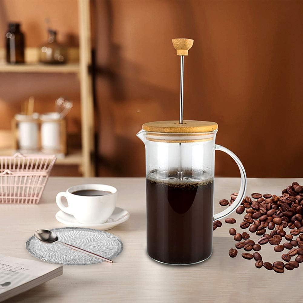 Filtros de Repuesto para Prensa Francesa ACKLLR - 4 Unidades de Acero Inoxidable 10 cm