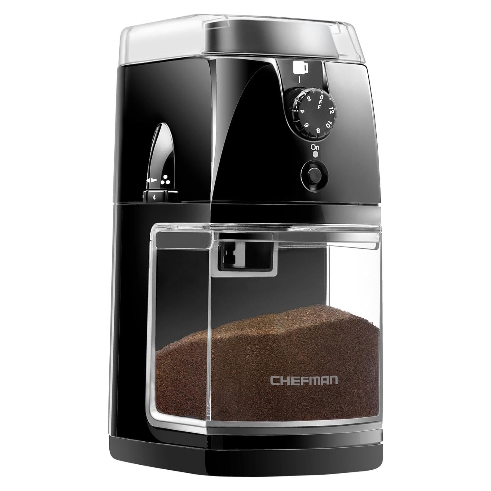 Molino de Café Eléctrico Chefman - 17 Opciones de Molienda