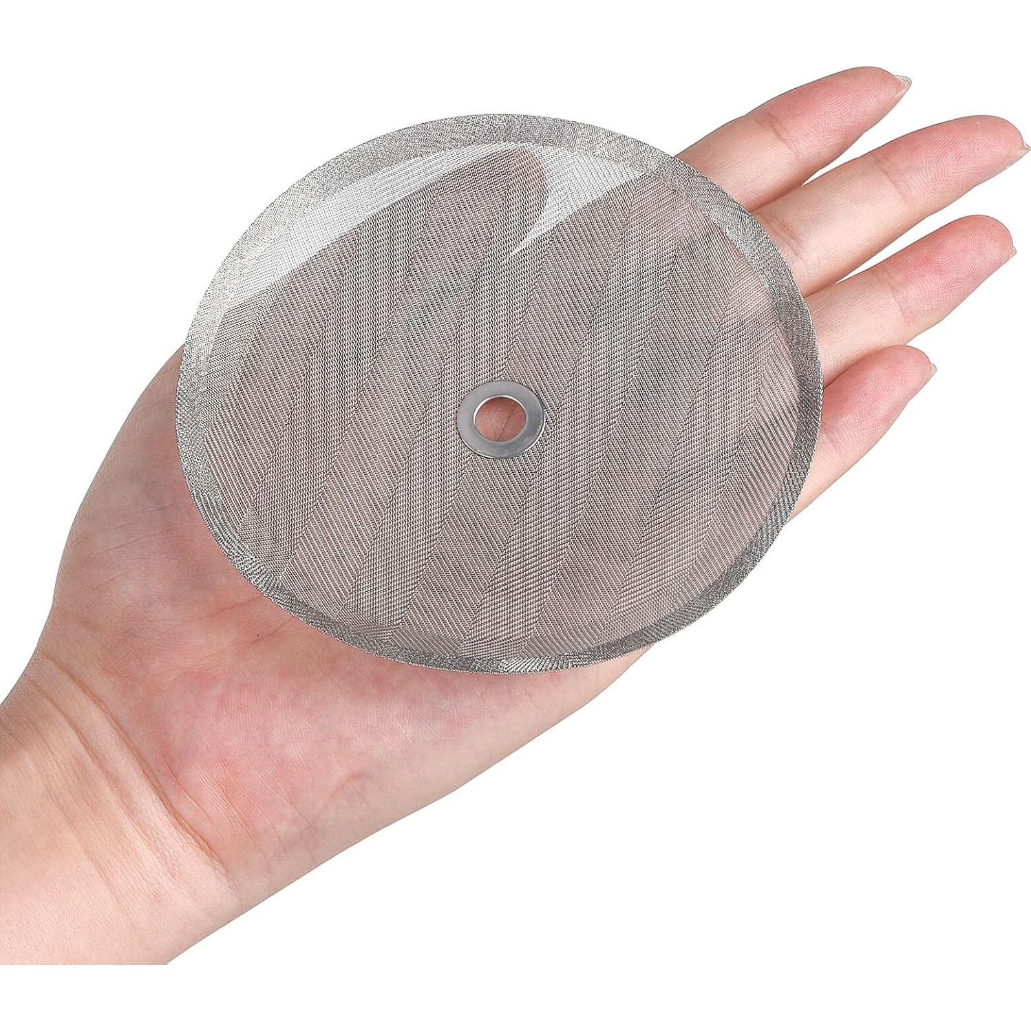 4 Filtros de Acero Inoxidable Attsky para Prensa Francesa 10.16 cm