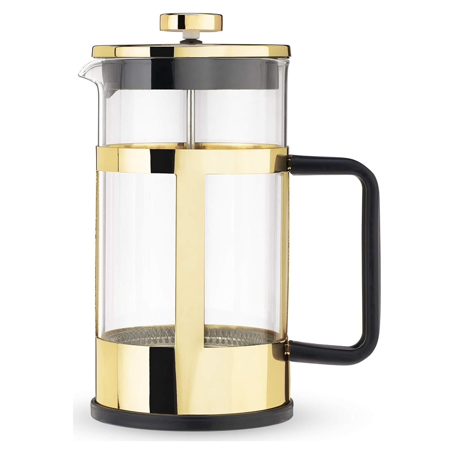 Cafetera Francesa Pinky Up Piper 1006 ml Acero Inoxidable Dorado