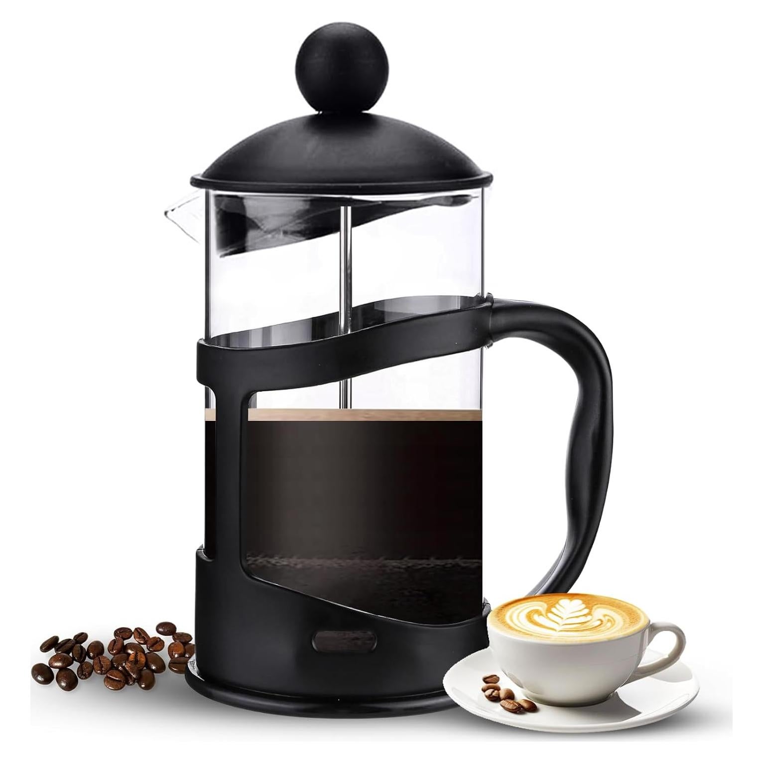 Cafetera Prensa Francesa Genérico 1000 ML 8 Tazas Vidrio Acero