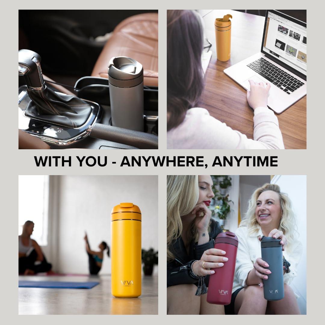 Taza de Té y Café Aislada VIVA Recarga 0.47 L Prensa Francesa