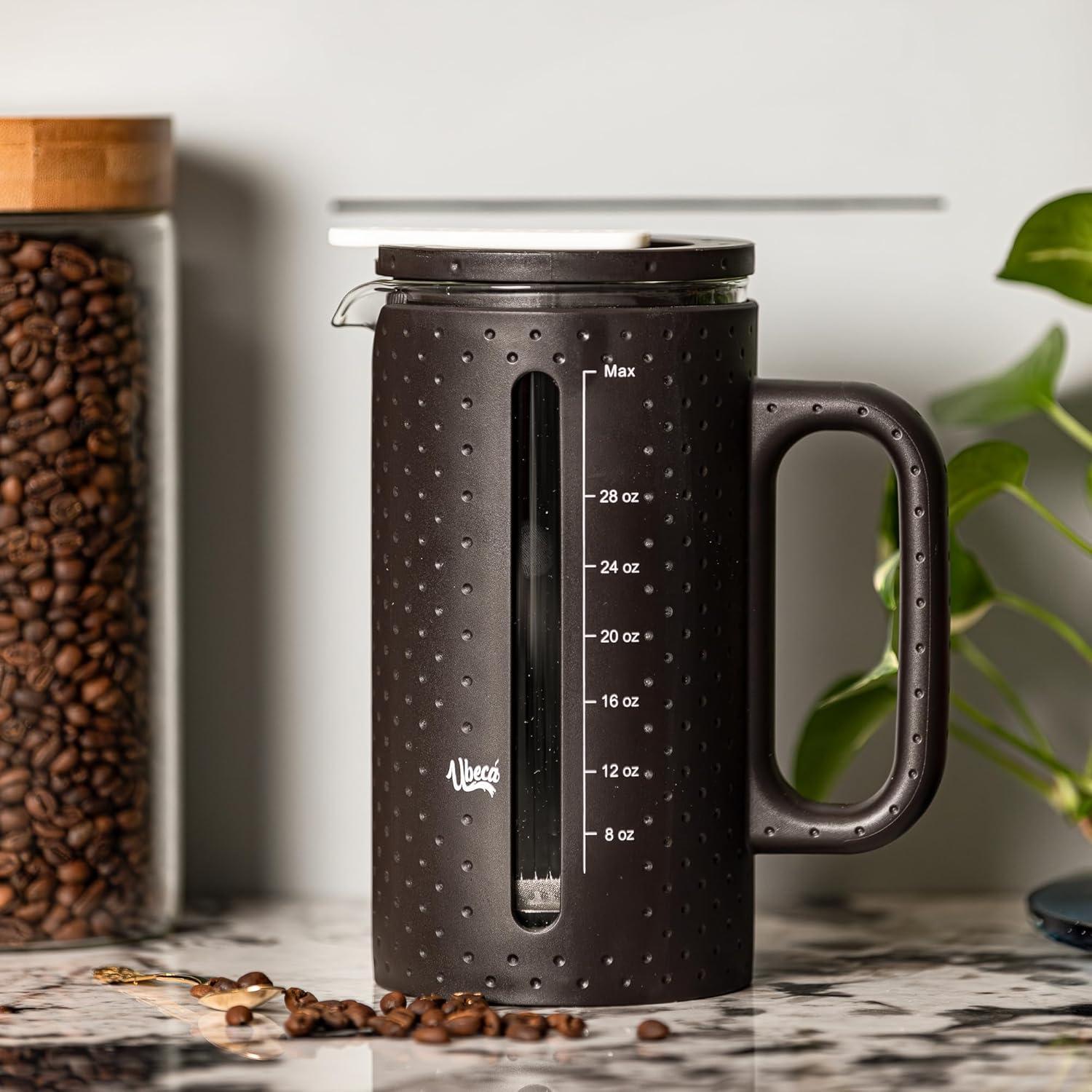 Prensa Francesa Ubeca 1000ml Vidrio Borosilicato Café Té