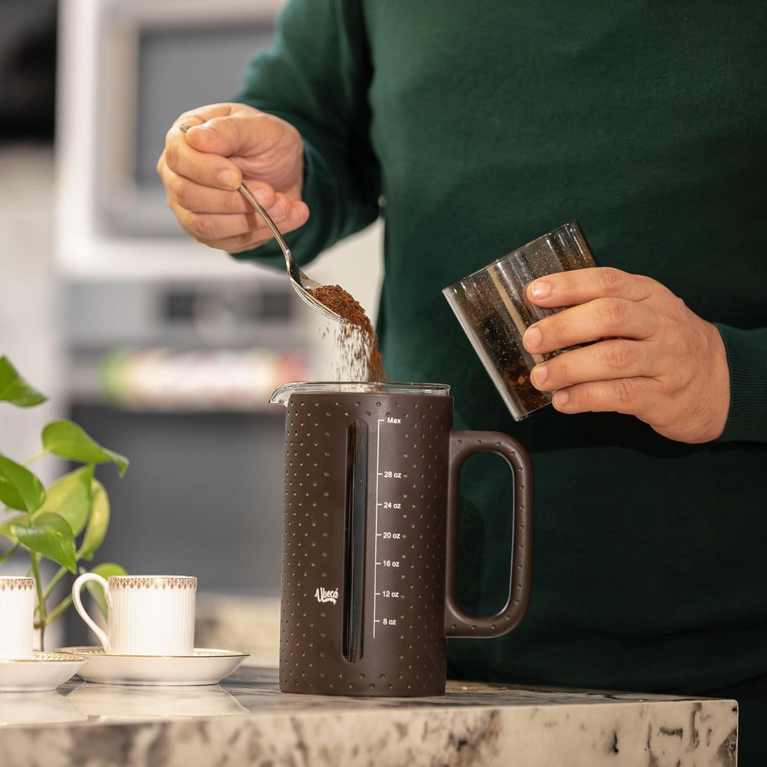 Prensa Francesa Ubeca 1000ml Vidrio Borosilicato Café Té