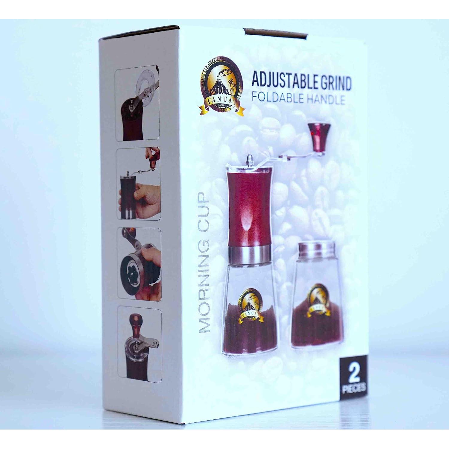 Manual Coffee Grinder Styles Stainless Steel Conical Burr Ceramic Burr Bean Portable Espresso Grinder for Drip Coffee Cold Brew Espresso French Press Turkish Brew Gift Box …