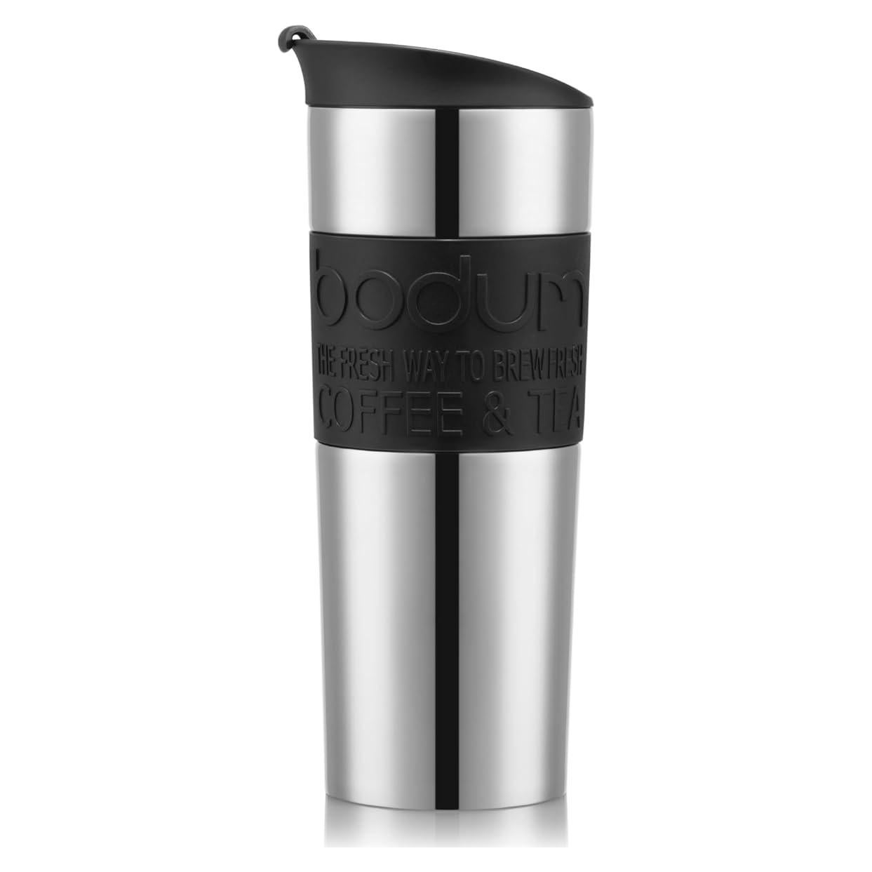 Taza de Viaje Bodum 15 oz Acero Inoxidable Aislada Negra
